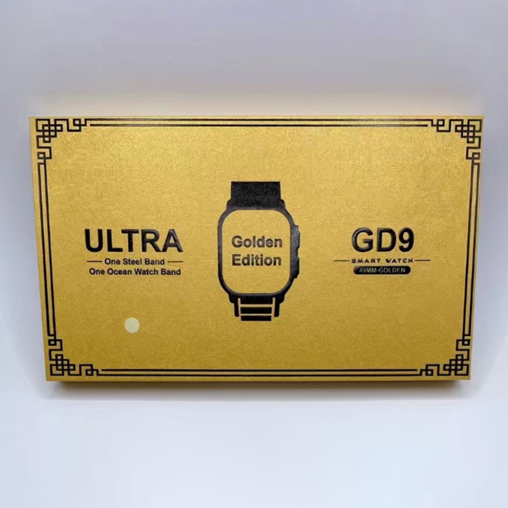 Gold Smart Watch GD9 Ultra in a Gold Plated