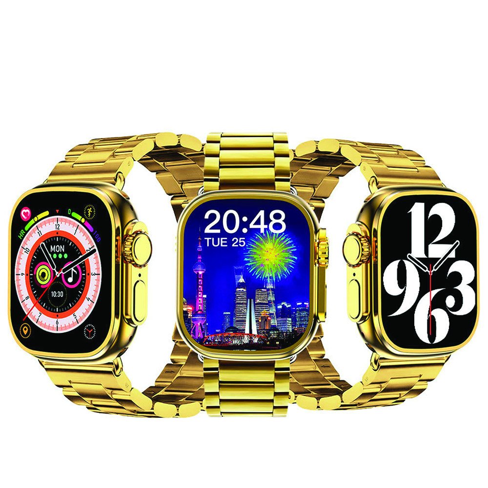 Gold Smart Watch GD9 Ultra in a Gold Plated